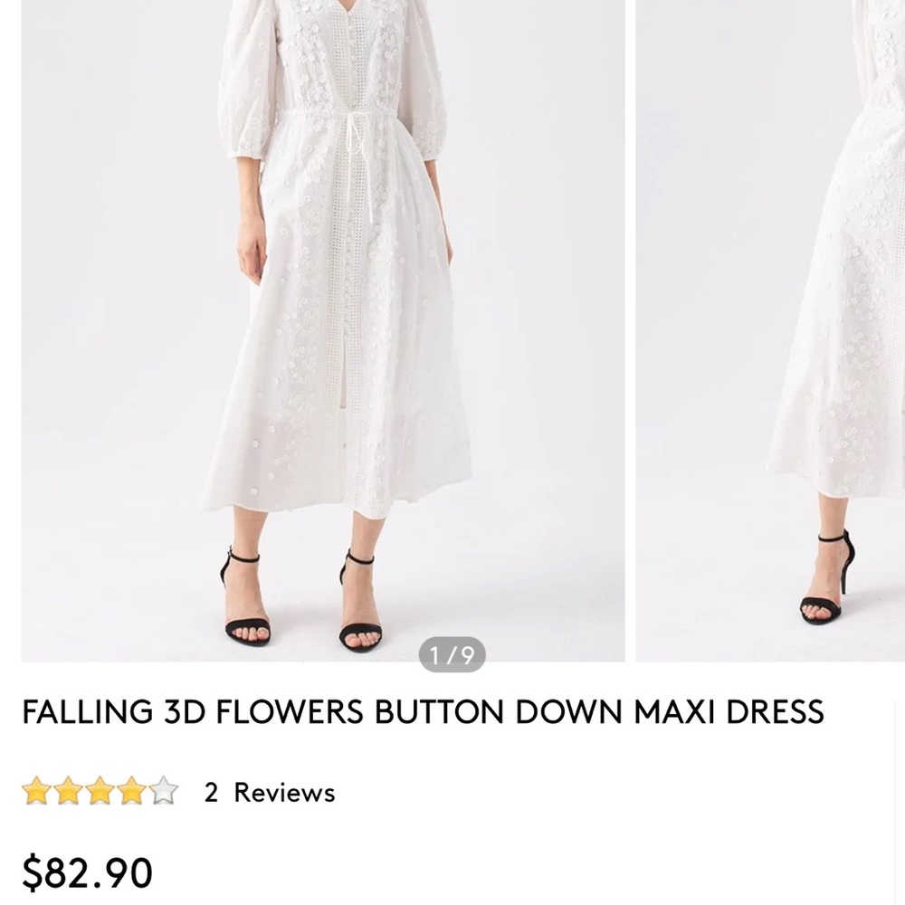 Off white maxi dress